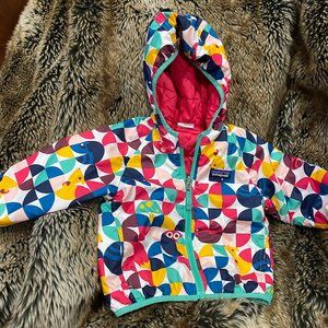 PATAGONIA BABY GIRL REVERSIBLE THIN NANO JACKET size 12-18month